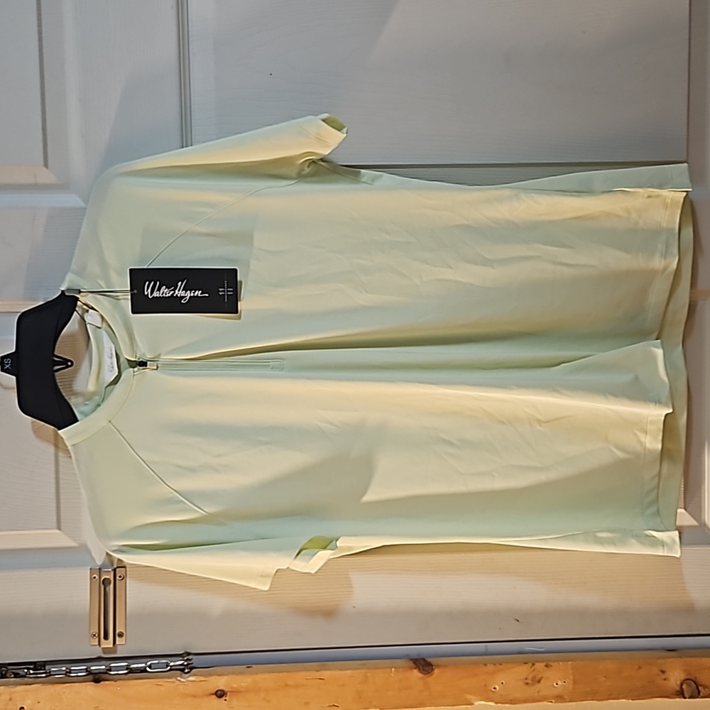 WALTER HAGEN SPORT POLO LIGHT GREEN: NEW WITH TAGS: SIZE L